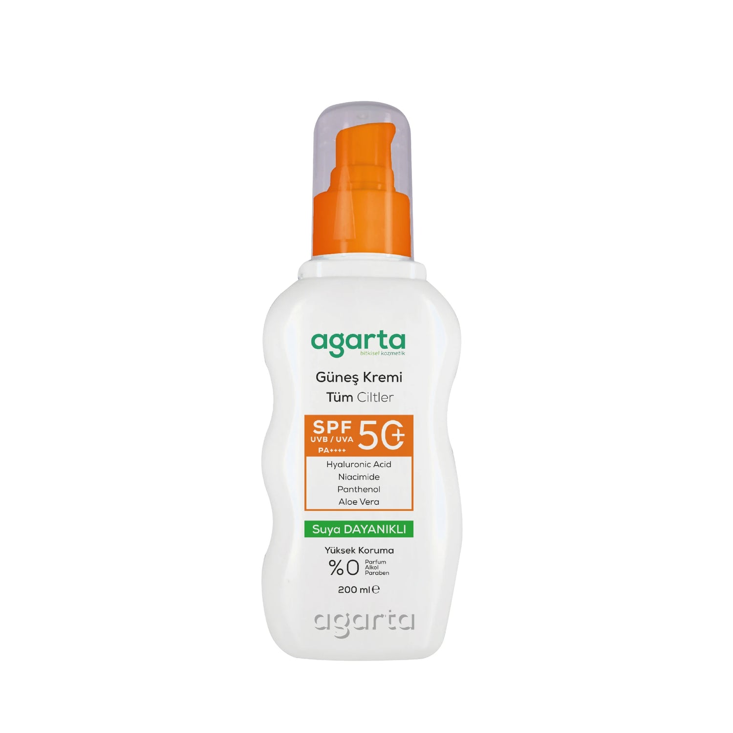 Yüksek Koruma SPF 50+ Yüz Vücut Güneş Koruyucu Yetişkin 200 ml
