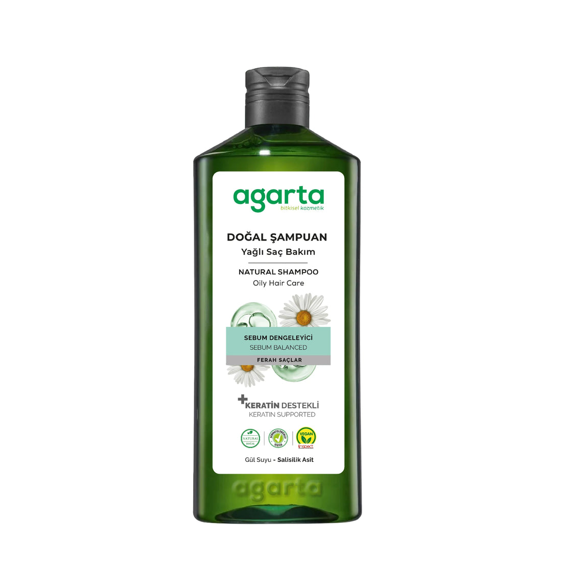 Agarta Doğal Şampuan Yağlı Saç Bakımı İçin 400 ml