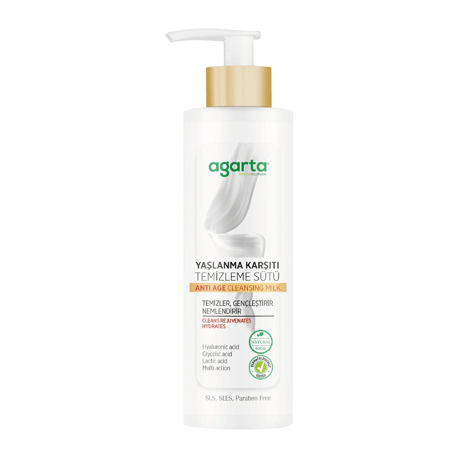Doğal Yaşlanma Karşıtı Temizleme Sütü 225 Ml