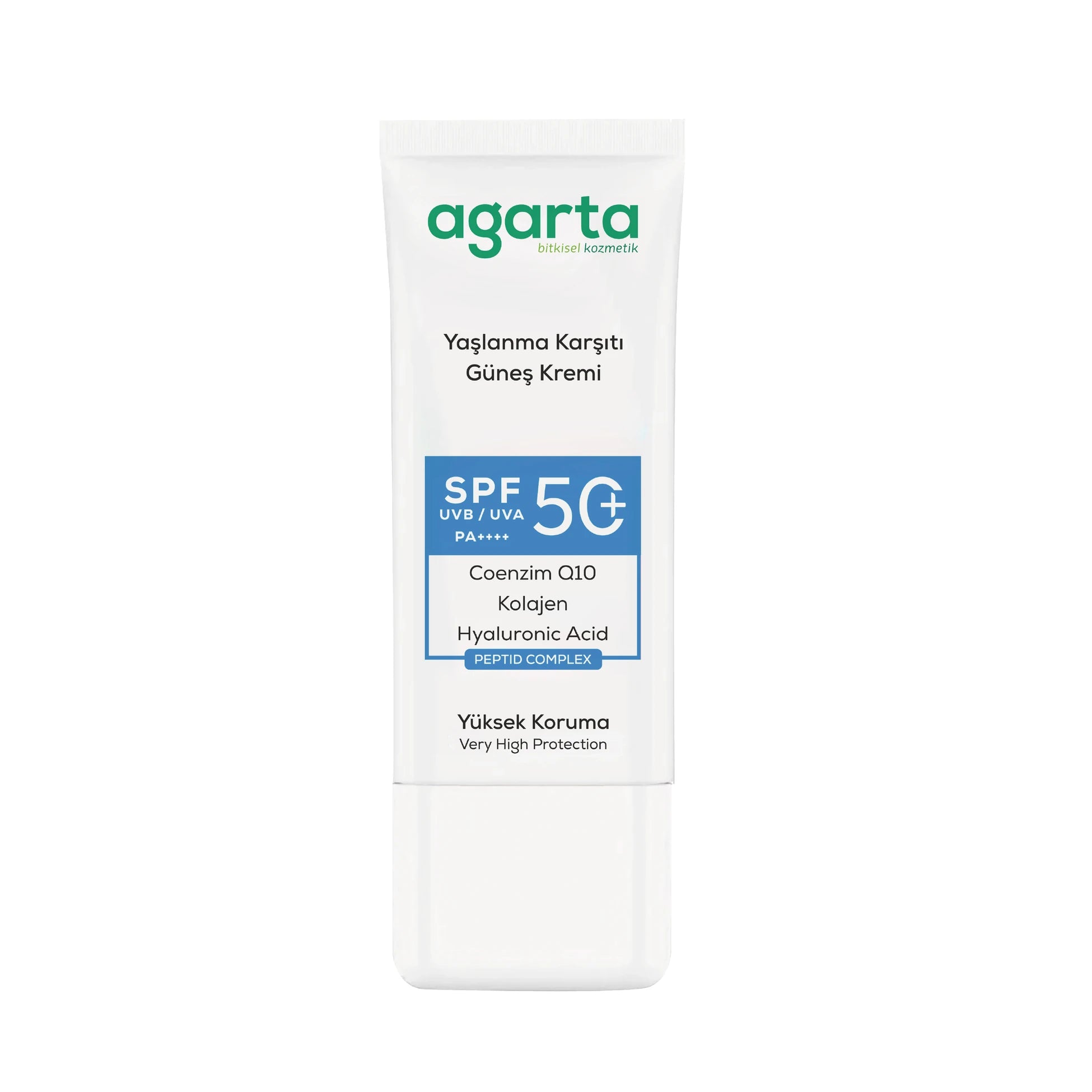 Yaşlanma Karşıtı Collagen Destekli Spf+50 Yüz Güneş Kremi 50 Ml